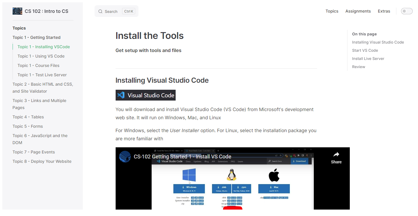 Page Navigation