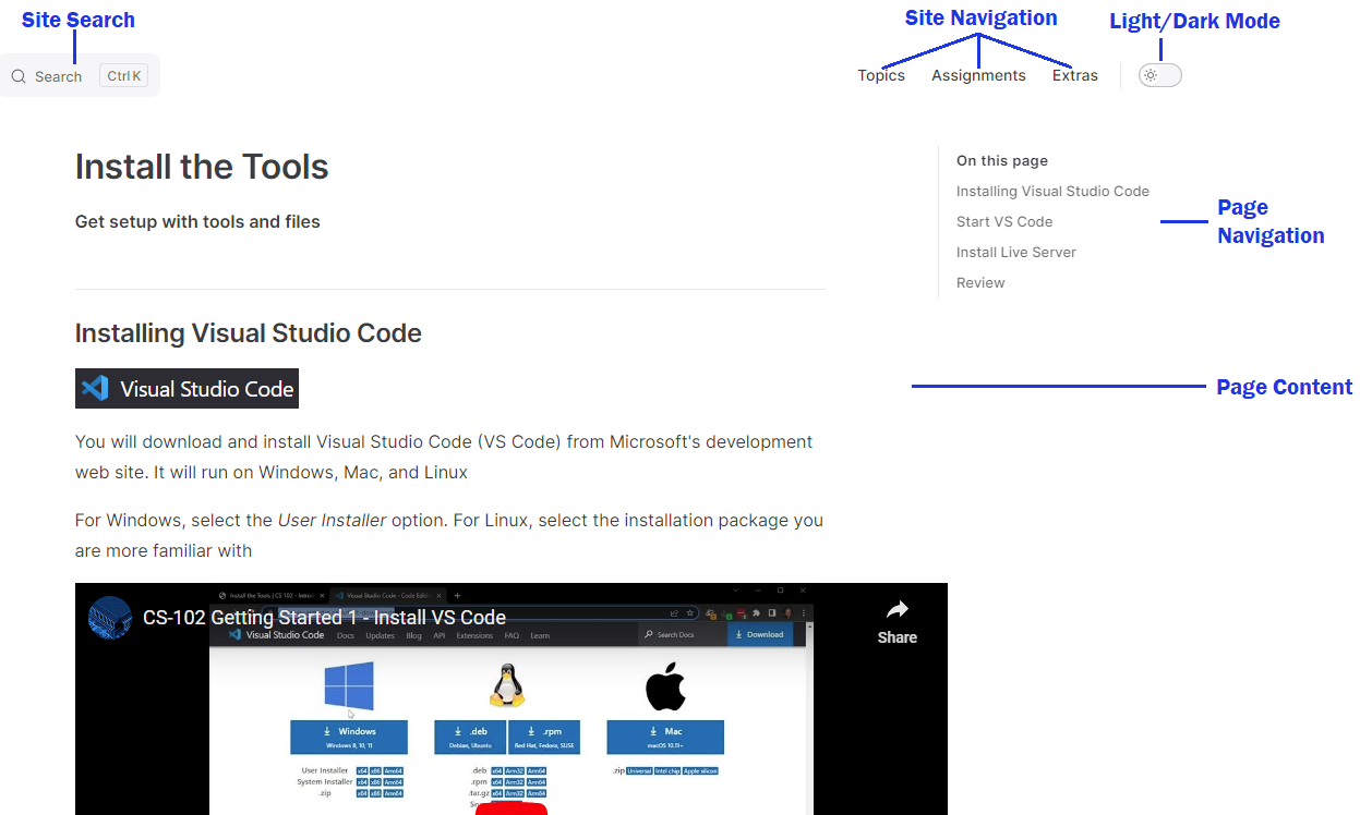 Page Navigation